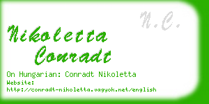 nikoletta conradt business card